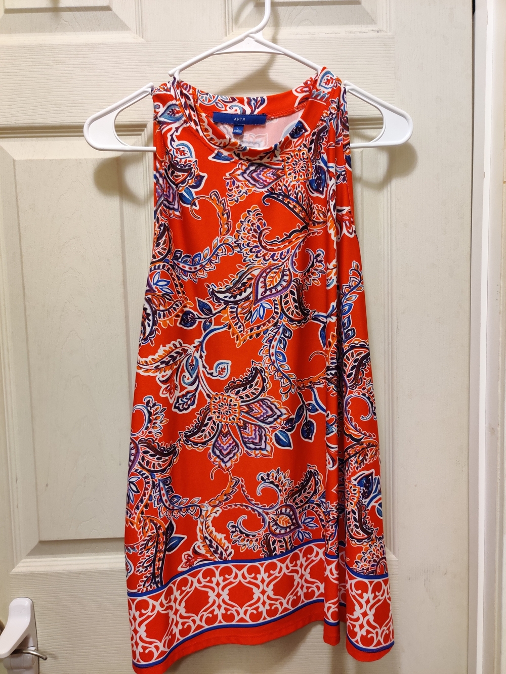 Apt. 9 Red Paisley Tank
